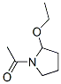 Pyrrolidine, 1-acetyl-2-ethoxy- (9CI) Struktur