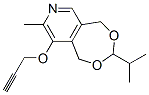 1,5-Dihydro-8-methyl-3-(1-methylethyl)-9-(2-propynyloxy)[1,3]dioxepino[5,6-c]pyridine Struktur