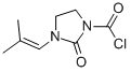 1-Imidazolidinecarbonyl chloride, 3-(2-methyl-1-propenyl)-2-oxo- (9CI) Struktur