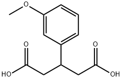 3-(3-Methoxyphenyl)pentanedioic acid Struktur