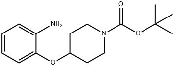 TERT-BUTYL 4-(2-AMINOPHENOXY)TETRAHYDRO-1(2H)-PYRIDINECARBOXYLATE Struktur