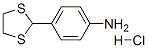 4-(1,3-dithiolan-2-yl)aniline hydrochloride Struktur