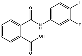 2-[[(3,4-DIFLUOROPHENYL)AMINO]CARBONYL]-BENZOIC ACID Struktur