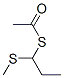 Thioacetic acid S-[1-(methylthio)propyl] ester Struktur