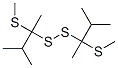 Methyl[2-methyl-1-(methylthio)propyl] persulfide Struktur