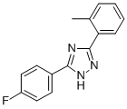 5-(4-Fluorophenyl)-3-(o-tolyl)-1H-1,2,4-triazole Struktur