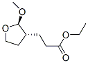 3-Furanpropanoicacid,3-ethyltetrahydro-2-methoxy-,(2R,3R)-(9CI) Struktur