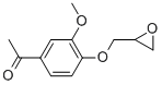 1-[3-METHOXY-4-(OXIRAN-2-YLMETHOXY)PHENYL]ETHANONE Struktur