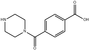 4-(PIPERAZINE-1-CARBONYL)-BENZOIC ACID Struktur