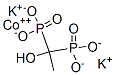 cobalt dipotassium (1-hydroxyethylidene)bisphosphonate Struktur