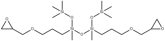 1,1,1,3,5,7,7,7-octamethyl-3,5-bis[3-(oxiranylmethoxy)propyl]tetrasiloxane Struktur