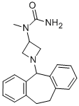 1-(1-(10,11-Dihydro-5H-dibenzo(a,d)cyclohepten-5-yl)azetidin-3-yl)-1-m ethylurea Struktur