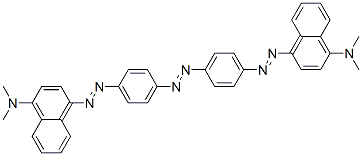 4,4'-[Azobis(p-phenyleneazo)]bis(N,N-dimethyl-1-naphthalenamine) Struktur