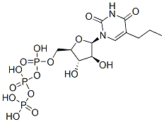 1-beta-arabinofuranosyl-5-propyluracil-5'-triphosphate Struktur