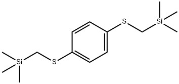 p-Bis(trimethylsilylmethylthio)benzene Struktur