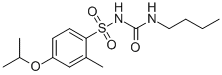 N-((Butylamino)carbonyl)-2-methyl-4-(1-methylethoxy)benzenesulfonamide Struktur