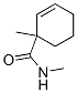 2-Cyclohexene-1-carboxamide,  N,1-dimethyl- Struktur