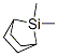 7,7-Dimethyl-7-silabicyclo[2.2.1]heptane Struktur
