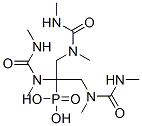 1-[bis[(methyl-(methylcarbamoyl)amino)methyl]phosphorylmethyl]-1,3-dim ethyl-urea Struktur