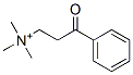 trimethyl-(3-oxo-3-phenyl-propyl)azanium Struktur