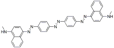 4,4'-[Azobis(4,1-phenyleneazo)]bis[N-methyl-1-naphthalenamine] Struktur