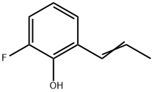 Phenol,  2-fluoro-6-(1-propenyl)-  (9CI) Struktur