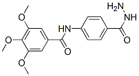 N-[4-(hydrazinecarbonyl)phenyl]-3,4,5-trimethoxy-benzamide Struktur