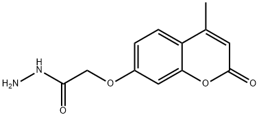 (4-METHYL-2-OXO-2H-CHROMEN-7-YLOXY)-ACETIC ACID HYDRAZIDE Struktur