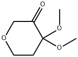 2H-Pyran-3(4H)-one,dihydro-4,4-dimethoxy-(9CI) Struktur