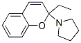 Pyrrolidine, 1-(2-ethyl-2H-1-benzopyran-2-yl)- (9CI) Struktur