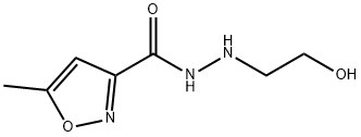 N'-(2-Hydroxyethyl)-5-methyl-3-isoxazolecarbohydrazide Struktur