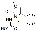 1-(1-Phenylethyl)-1,2-hydrazinedicarboxylic acid 1-methyl 2-ethyl ester Struktur