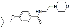 p-Isobutoxy-N-(2-morpholinoethyl)benzothioamide Struktur