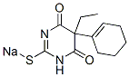 5-Ethyl-5-(1-cyclohexen-1-yl)-2-sodiothio-4,6(1H,5H)-pyrimidinedione Struktur