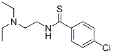 p-Chloro-N-(2-diethylaminoethyl)benzothioamide Struktur