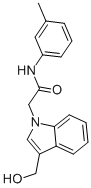 2-(3-HYDROXYMETHYL-INDOL-1-YL)-N-M-TOLYL-ACETAMIDE Struktur