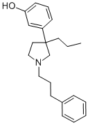 Phenol, 3-(1-(3-phenylpropyl)-3-propyl-3-pyrrolidinyl)- Struktur