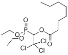 O,O-Diethyl 2,2,2-trichloro-1-octanoyloxyethyl phosphonate Struktur