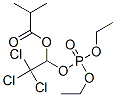 Phosphoric acid diethyl 1-(isobutyryloxy)-2,2,2-trichloroethyl ester Struktur