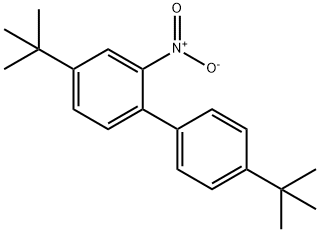 4,4'-di-tert-butyl-2-nitrobiphenyl Struktur