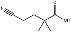 4-cyano-2,2-dimethylbutanoic acid Struktur