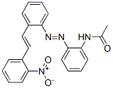 N-[2-[[2-[2-(2-Nitrophenyl)ethenyl]phenyl]azo]phenyl]acetamide Struktur