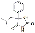 5-(2-methylpropyl)-5-phenyl-imidazolidine-2,4-dione Struktur