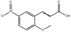 3-(2-Methoxy-5-nitrophenyl)propenoic acid Struktur