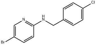 5-bromo-N-[(4-chlorophenyl)methyl]pyridin-2-amine Struktur