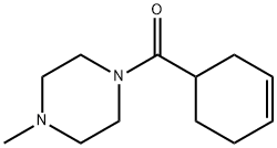 1-(3-Cyclohexen-1-yl)carbonyl-4-methylpiperazine Struktur