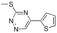 3-Methylthio-5-(2-thienyl)-1,2,4-triazine Struktur