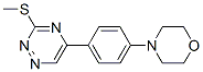 3-Methylthio-5-(p-morpholinophenyl)-1,2,4-triazine Struktur