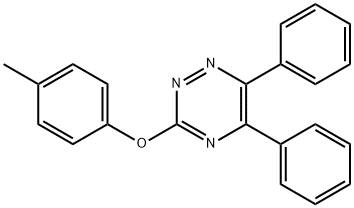 5,6-Diphenyl-3-(p-tolyloxy)-1,2,4-triazine Struktur