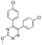 5,6-Bis(p-chlorophenyl)-3-methoxy-1,2,4-triazine Struktur